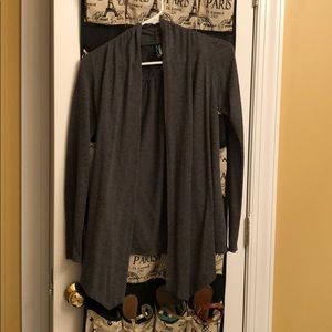 Gray cardigan - large - fits like medium